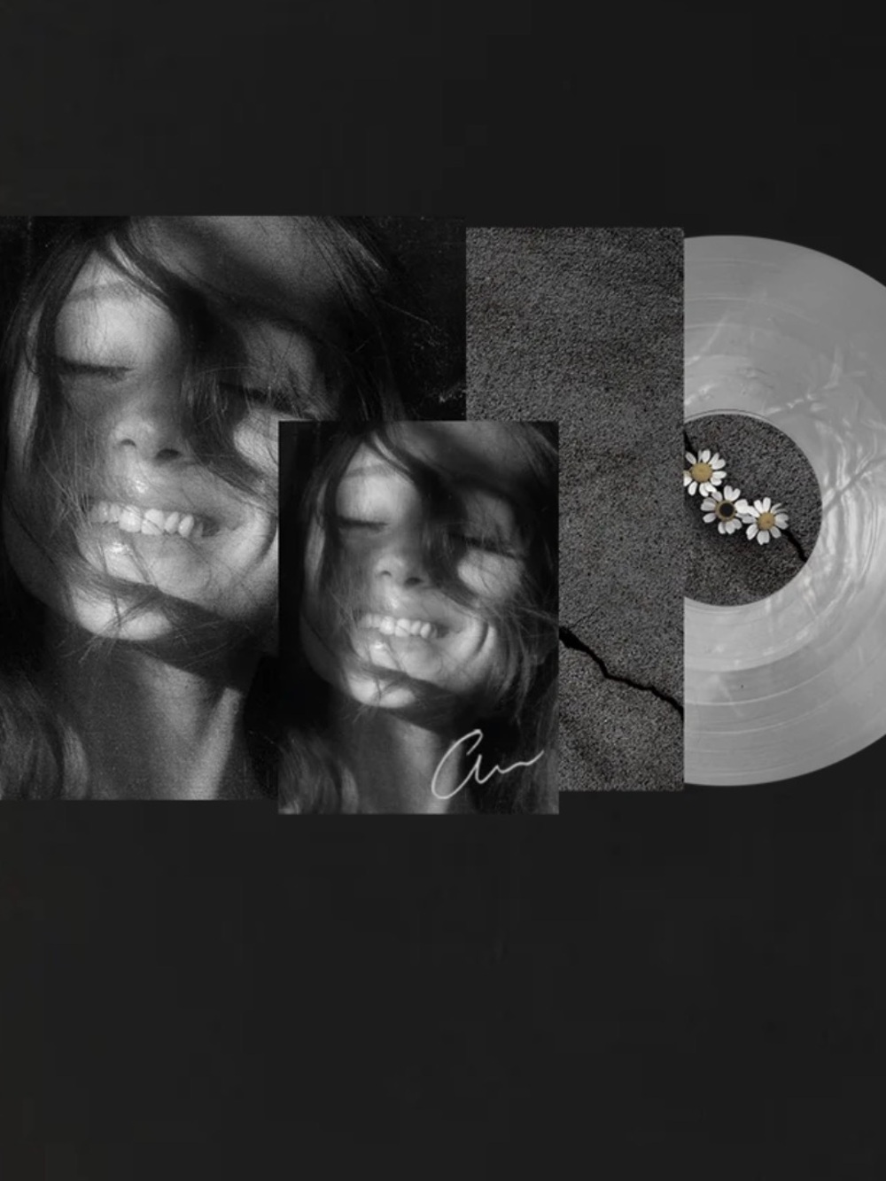 Ariana Grande signed petal vinyl limited edition